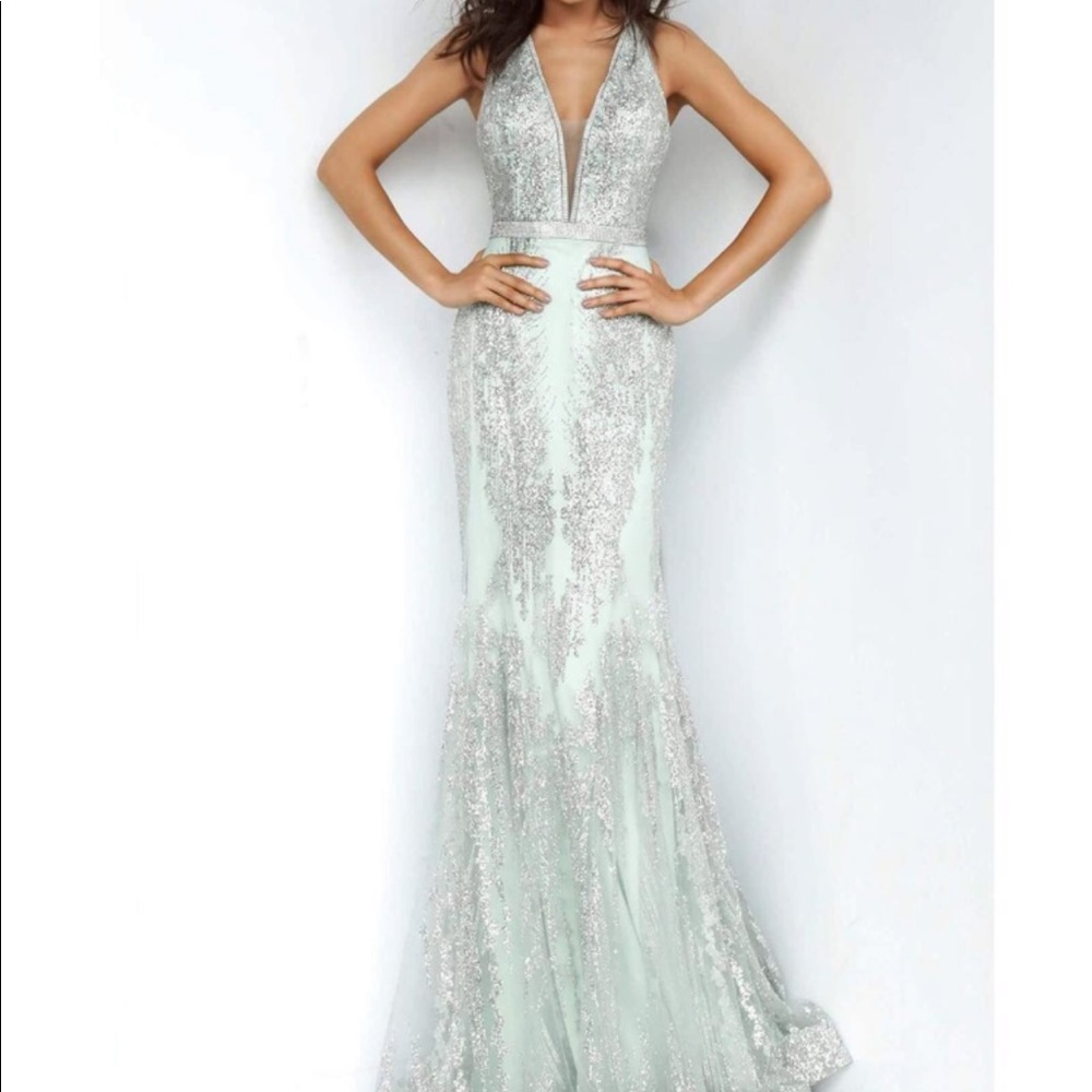 Jovanni Mint Green Gown